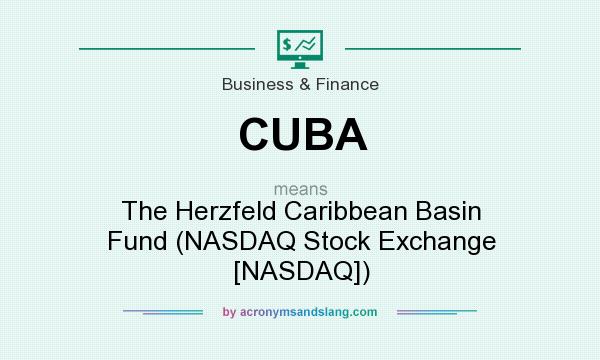 What does CUBA mean? It stands for The Herzfeld Caribbean Basin Fund (NASDAQ Stock Exchange [NASDAQ])
