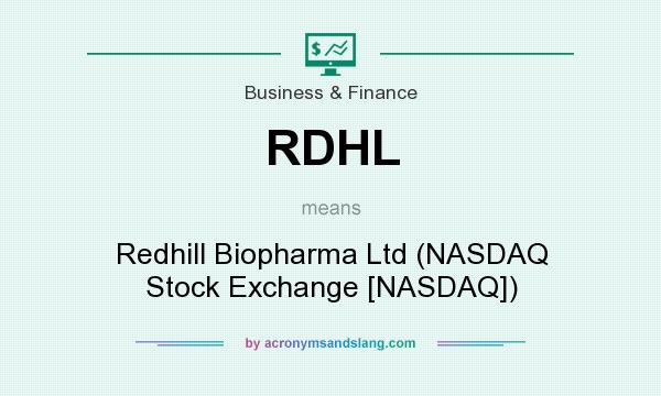 What does RDHL mean? It stands for Redhill Biopharma Ltd (NASDAQ Stock Exchange [NASDAQ])