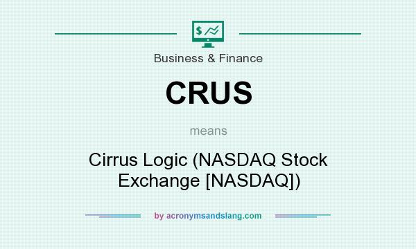 What does CRUS mean? It stands for Cirrus Logic (NASDAQ Stock Exchange [NASDAQ])
