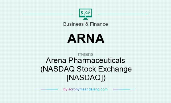 What does ARNA mean? It stands for Arena Pharmaceuticals (NASDAQ Stock Exchange [NASDAQ])