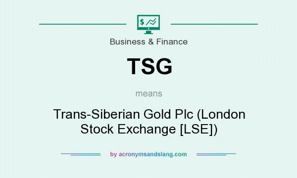 What does TSG mean? It stands for Trans-Siberian Gold Plc (London Stock Exchange [LSE])