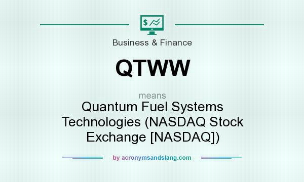 What does QTWW mean? It stands for Quantum Fuel Systems Technologies (NASDAQ Stock Exchange [NASDAQ])