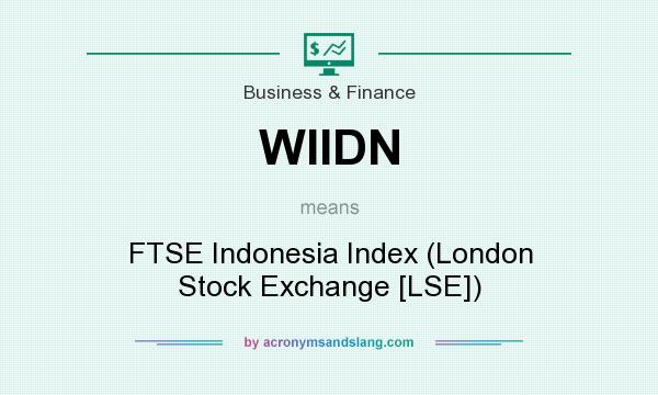 What does WIIDN mean? It stands for FTSE Indonesia Index (London Stock Exchange [LSE])