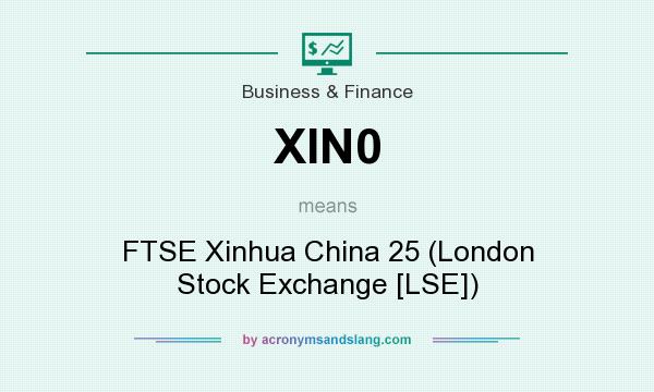 What does XIN0 mean? It stands for FTSE Xinhua China 25 (London Stock Exchange [LSE])
