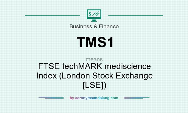 What does TMS1 mean? It stands for FTSE techMARK mediscience Index (London Stock Exchange [LSE])