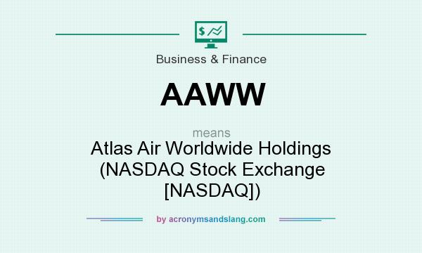 What does AAWW mean? It stands for Atlas Air Worldwide Holdings (NASDAQ Stock Exchange [NASDAQ])