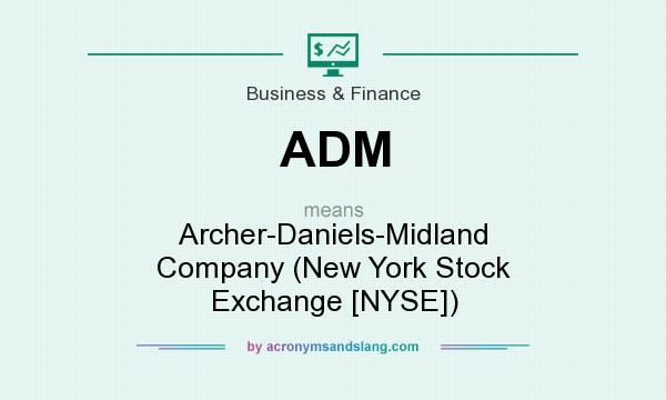 What does ADM mean? It stands for Archer-Daniels-Midland Company (New York Stock Exchange [NYSE])