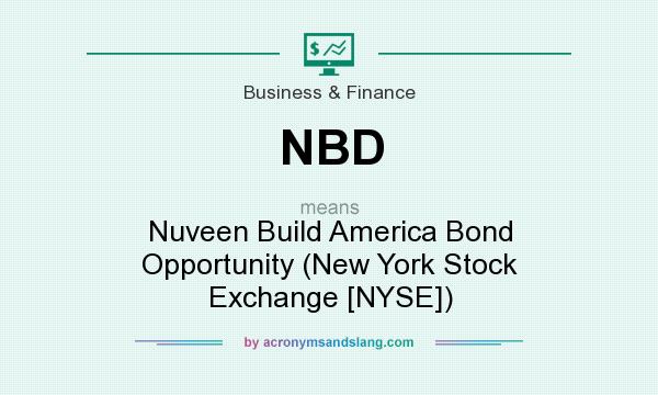What does NBD mean? It stands for Nuveen Build America Bond Opportunity (New York Stock Exchange [NYSE])