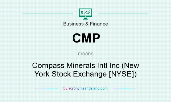 What does CMP mean? It stands for Compass Minerals Intl Inc (New York Stock Exchange [NYSE])