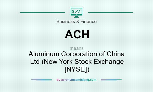 What does ACH mean? It stands for Aluminum Corporation of China Ltd (New York Stock Exchange [NYSE])