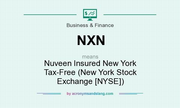 What does NXN mean? It stands for Nuveen Insured New York Tax-Free (New York Stock Exchange [NYSE])