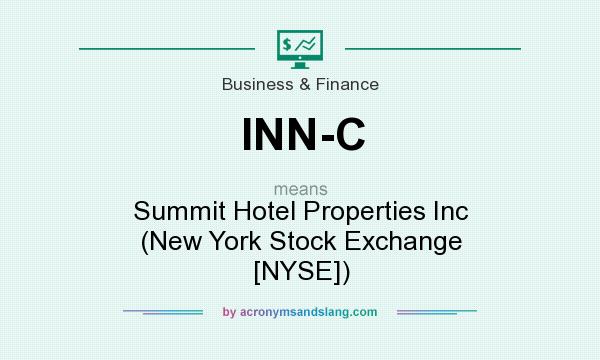 What does INN-C mean? It stands for Summit Hotel Properties Inc (New York Stock Exchange [NYSE])