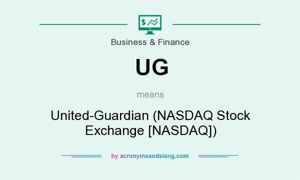 What does UG mean? It stands for United-Guardian (NASDAQ Stock Exchange [NASDAQ])