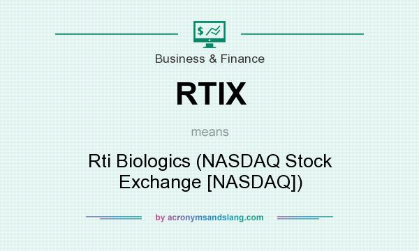 What does RTIX mean? It stands for Rti Biologics (NASDAQ Stock Exchange [NASDAQ])