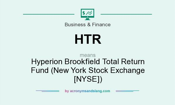 What does HTR mean? It stands for Hyperion Brookfield Total Return Fund (New York Stock Exchange [NYSE])