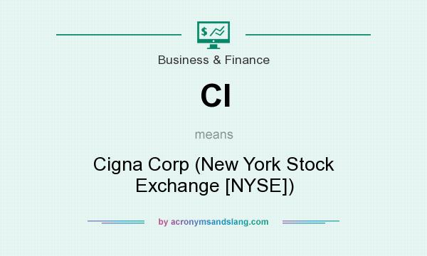 What does CI mean? It stands for Cigna Corp (New York Stock Exchange [NYSE])