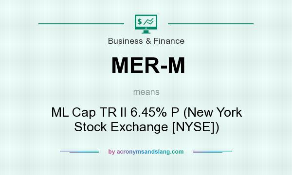 What does MER-M mean? It stands for ML Cap TR II 6.45% P (New York Stock Exchange [NYSE])
