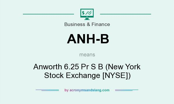 What does ANH-B mean? It stands for Anworth 6.25 Pr S B (New York Stock Exchange [NYSE])