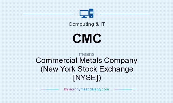 What does CMC mean? It stands for Commercial Metals Company (New York Stock Exchange [NYSE])