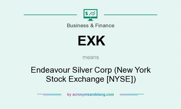 What does EXK mean? It stands for Endeavour Silver Corp (New York Stock Exchange [NYSE])