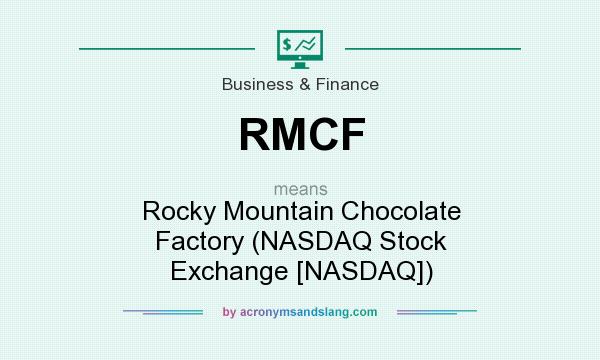 What does RMCF mean? It stands for Rocky Mountain Chocolate Factory (NASDAQ Stock Exchange [NASDAQ])
