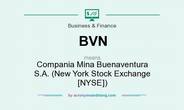 What does BVN mean? It stands for Compania Mina Buenaventura S.A. (New York Stock Exchange [NYSE])