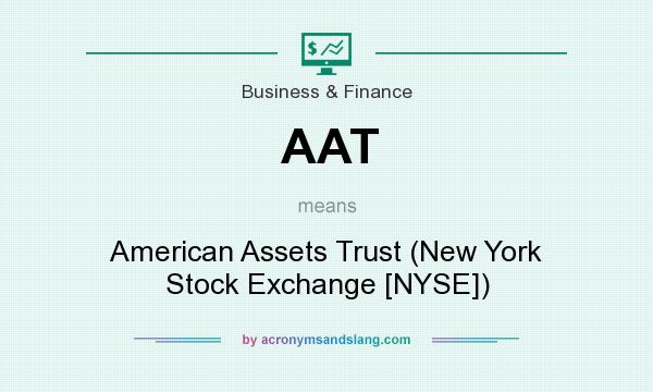 What does AAT mean? It stands for American Assets Trust (New York Stock Exchange [NYSE])