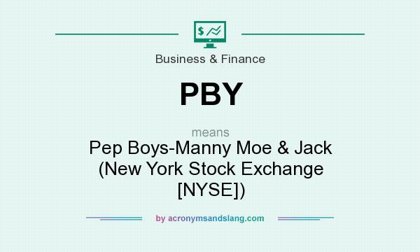 What does PBY mean? It stands for Pep Boys-Manny Moe & Jack (New York Stock Exchange [NYSE])