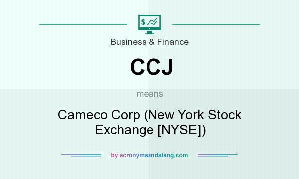 What does CCJ mean? It stands for Cameco Corp (New York Stock Exchange [NYSE])