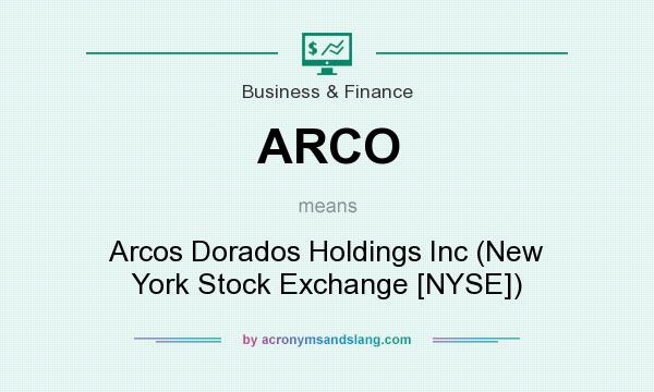 What does ARCO mean? It stands for Arcos Dorados Holdings Inc (New York Stock Exchange [NYSE])
