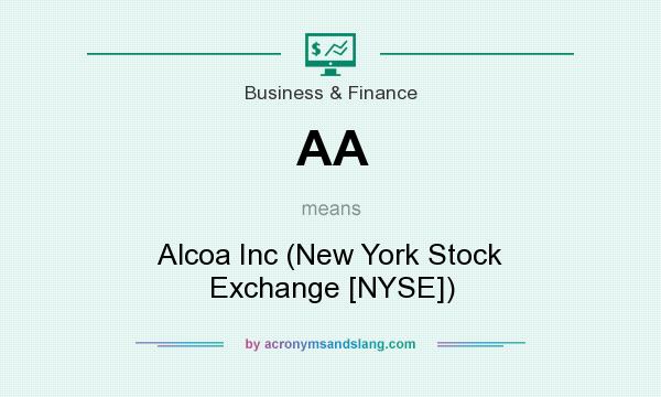 What does AA mean? It stands for Alcoa Inc (New York Stock Exchange [NYSE])