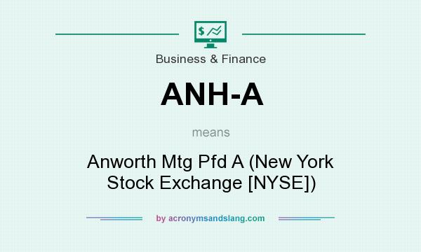 What does ANH-A mean? It stands for Anworth Mtg Pfd A (New York Stock Exchange [NYSE])