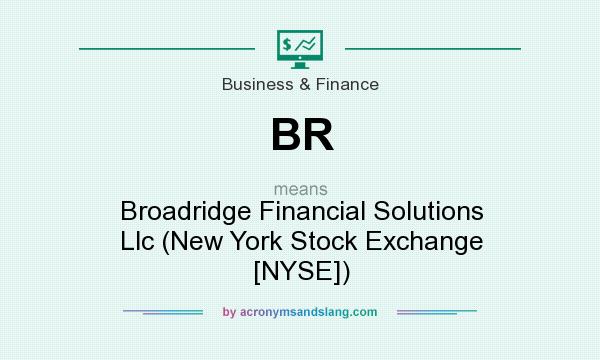 What does BR mean? It stands for Broadridge Financial Solutions Llc (New York Stock Exchange [NYSE])