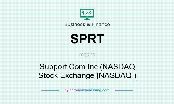 What does SPRT mean? It stands for Support.Com Inc (NASDAQ Stock Exchange [NASDAQ])