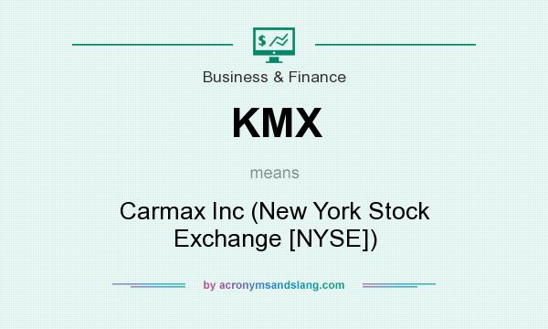 What does KMX mean? It stands for Carmax Inc (New York Stock Exchange [NYSE])