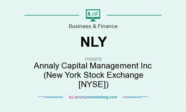 What does NLY mean? It stands for Annaly Capital Management Inc (New York Stock Exchange [NYSE])