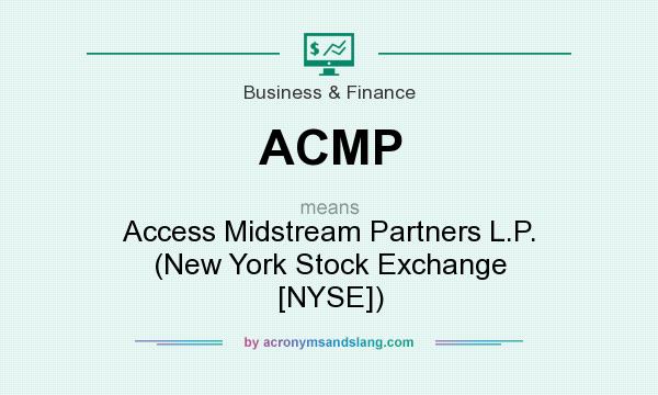 What does ACMP mean? It stands for Access Midstream Partners L.P. (New York Stock Exchange [NYSE])