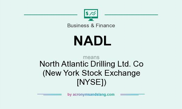 What does NADL mean? It stands for North Atlantic Drilling Ltd. Co (New York Stock Exchange [NYSE])