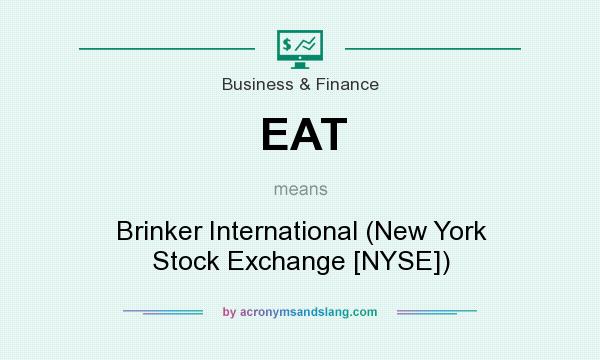 What does EAT mean? It stands for Brinker International (New York Stock Exchange [NYSE])