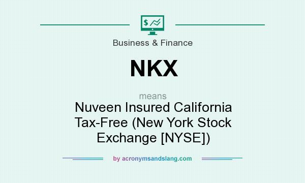 What does NKX mean? It stands for Nuveen Insured California Tax-Free (New York Stock Exchange [NYSE])