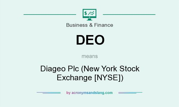 What does DEO mean? It stands for Diageo Plc (New York Stock Exchange [NYSE])