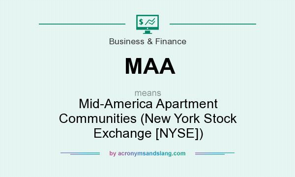 What does MAA mean? It stands for Mid-America Apartment Communities (New York Stock Exchange [NYSE])