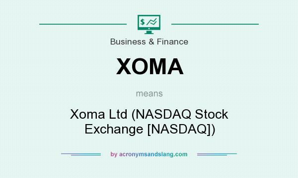 What does XOMA mean? It stands for Xoma Ltd (NASDAQ Stock Exchange [NASDAQ])