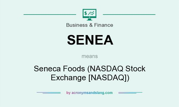 What does SENEA mean? It stands for Seneca Foods (NASDAQ Stock Exchange [NASDAQ])