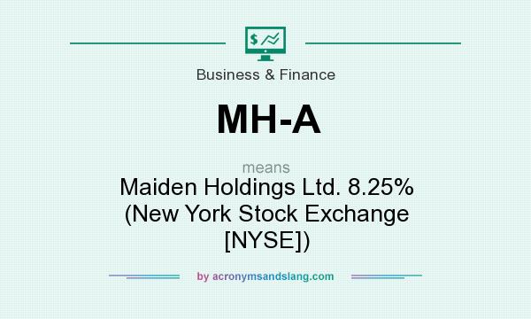 What does MH-A mean? It stands for Maiden Holdings Ltd. 8.25% (New York Stock Exchange [NYSE])