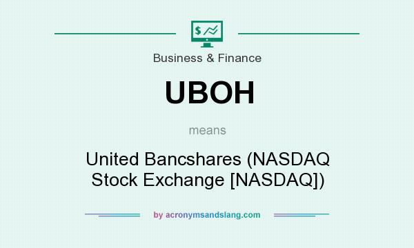 What does UBOH mean? It stands for United Bancshares (NASDAQ Stock Exchange [NASDAQ])