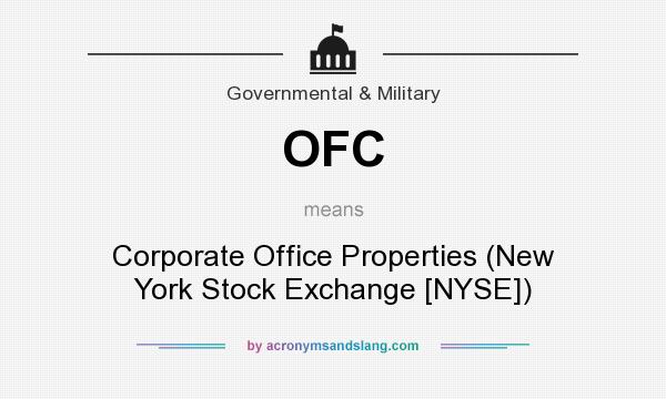 What does OFC mean? It stands for Corporate Office Properties (New York Stock Exchange [NYSE])