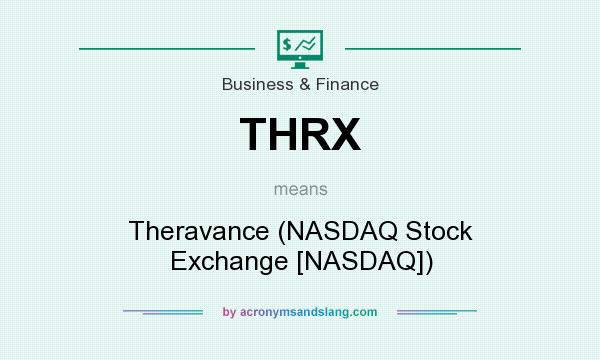 What does THRX mean? It stands for Theravance (NASDAQ Stock Exchange [NASDAQ])