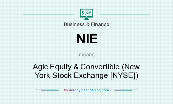 What does NIE mean? It stands for Agic Equity & Convertible (New York Stock Exchange [NYSE])