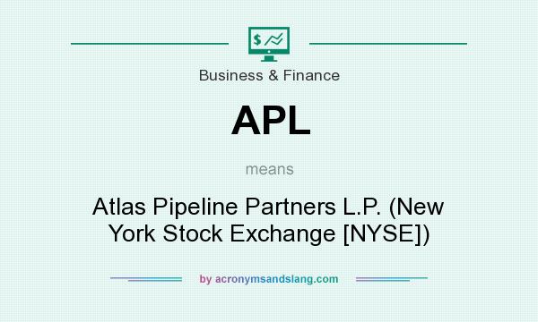 What does APL mean? It stands for Atlas Pipeline Partners L.P. (New York Stock Exchange [NYSE])